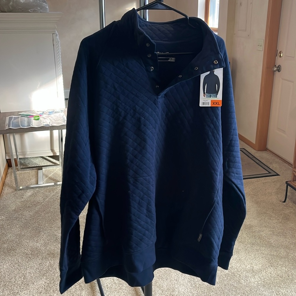 Eddie Bauer men’s quilted quarter snap. Size XXL.
